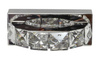 SHIPI LAMPA KINKIET 1X3W LED KRYSZTAŁKI STAL NIERDZEWNA Candellux 21-45256