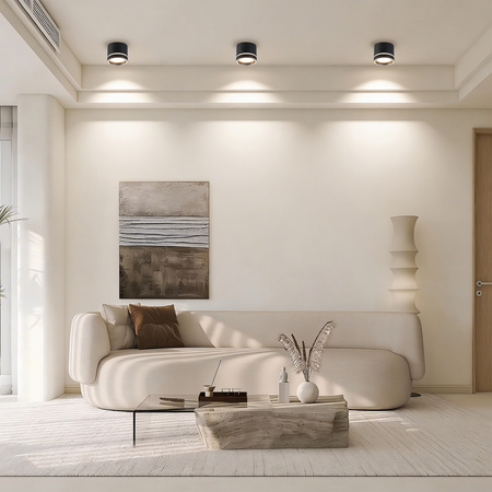 Oprawa natynkowa Kendal czarna GX53 Light Prestige LP-6331/1SM R2 BK