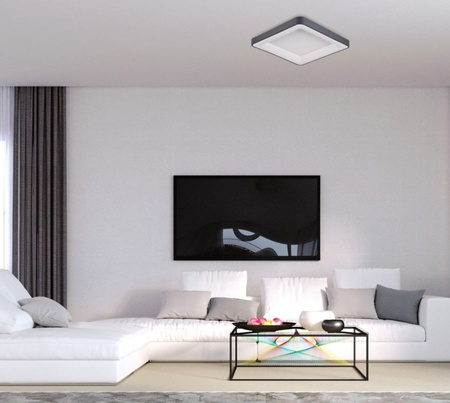 Lampa sufitowa, plafon GIACINTO BLACK LED Italux 5304-850SQC-BK-3