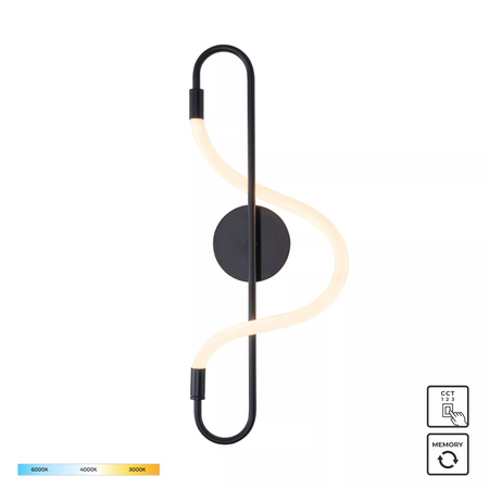 Kinkiet BALBO LED Zuma Line 20006WB-BK