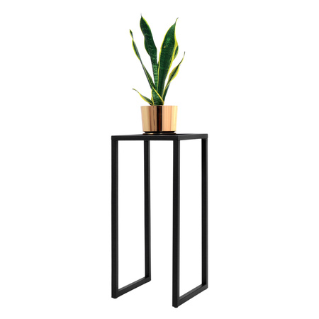 Czarny minimalistyczny kwietnik KS-07 KWIETNIK ECO M z serii KAJA HOME