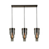 Lampa wisząca potrójna prosta  z potrójnymi kloszami cylindrycznymi Grans Aviano Lighting 7211-0310