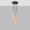 Lampa wisząca tuba drewno PASTELO 5P Sollux SL.1270