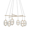 Lampa wisząca Alani złota LED 3000K Italux PND-34375-6-HBR