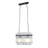Czarna lampa wisząca w stylu glamour 2xE27 Bonte Italux PND-40929-2A-BK