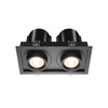 Oprawa czarna wpuszczana z wyjmowanymi reflektorami LED 3000K Hidden DL095-02-10W3K-B Maytoni