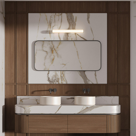 Kinkiet Linea szklana tuba do łazienki 45cm chrom LED CCT Light Prestige LP-0510/1W-45 CH