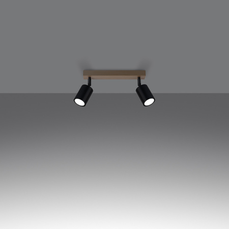 Plafon VERDO 2 czarny Sollux SL.1291