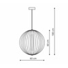 Lampa wisząca Treviso złota LED CCT Light Prestige LP-798/1P L GD