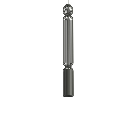 Lampa wisząca druciana tuba jedwabisty grafit 1xGU10 SINGLES A Nowodvorski 12195