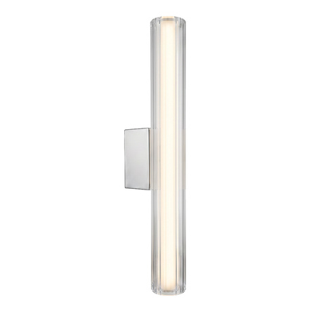 Kinkiet Linea szklana tuba do łazienki 45cm chrom LED CCT Light Prestige LP-0510/1W-45 CH