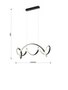 Lampa wisząca Toronto LED czarna Aviano Lighting 7095-0110