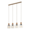 Poczwórna lampa sufitowa listwa SIERRA WOOD 4xE27 Tk Lighting 11802