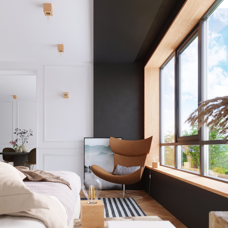 Lampa sufitowa, oprawa ARIZ z drewna Sollux Lighting SL.0675