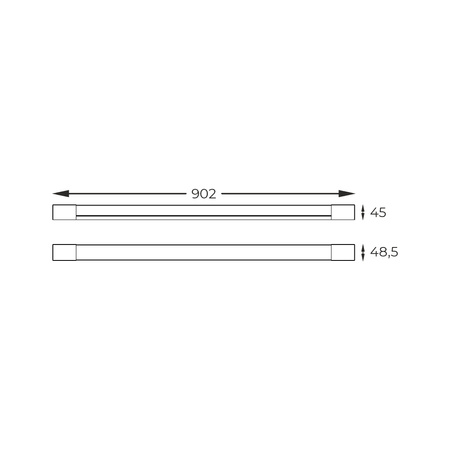 Kinkiet podłużny 90cm PARKS LED 3000K Zuma Line W200526201