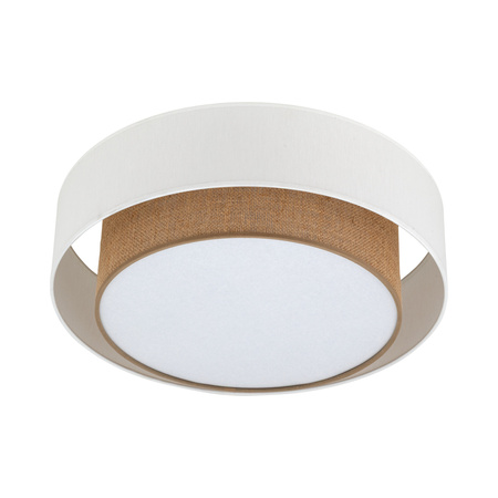 Okrągła lampa sufitowa podwójny abażur 50cm DUO WHITE Tk Lighting 11585