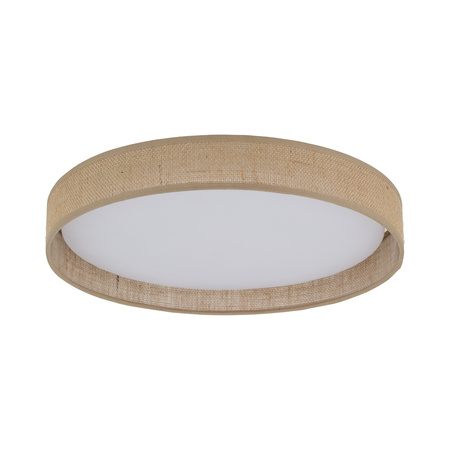 Okrągla lampa sufitowa w kolorze beżowym 42,5cm DEMI JUTA LED LED Tk Lighting 11859