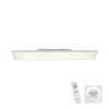 Prostokątna biała lampa sufitowa 100x25cm FLAT Just Light 16534-16-O sterowana pilotem