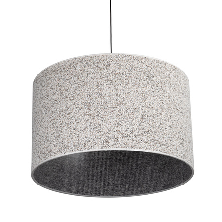 Lampa wisząca z tkaniny o średnicy 50cm VELLUM BLACK 500 1xE27 Tk Lighting 10751