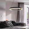 Lampa wisząca Plum Triangle 60 cm czarno-transparentna LED CCT Light Prestige LP-0407/1P M BK Triangle