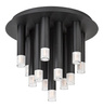 Czarna lampa sufitowa okrągła trzynaście tub G9x13 Ramira Rabalux 71354