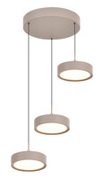 Lampa wisząca trójka okrągła Valensole kaszmirowa Aviano Lighting 5062-313
