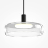 Lampa wisząca czarna ze szklanymi kloszami Float LED 3000K MOD498PL-L25BK