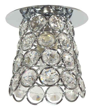 OPRAWA STROPOWA DEKORACYJNA SK-72 CH/TR G9 CHROM 1X40W G9 KRYSZTAŁ TRANSPARENT Candellux 2203966