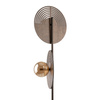 Lampa podłogowa okrągłe elementy drewna i szklane klosze 2xG9 LUNAR WOOD Tk Lighting 16135
