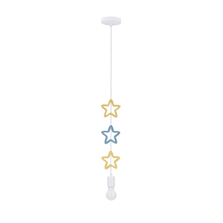STARS LAMPA WISZĄCA 1X20W E27 IQ KIDS ZŁOTY+NIEBIESKI Candellux 31-12012