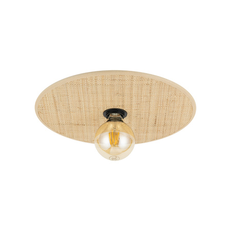 Okrągła lampa sufitowa z rafii o średnicy 38cm CALMA SABIA RAFIA 1XE27 Tk Lighting 11350