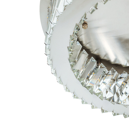 Okrągły plafon sufitowy kryształowy 43cm LUXORA LED Nowodvorski 11708