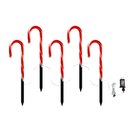 Zestaw 5 laseczek świecących świątecznych Candy cane set 5pcs 10W Milagro ML2406