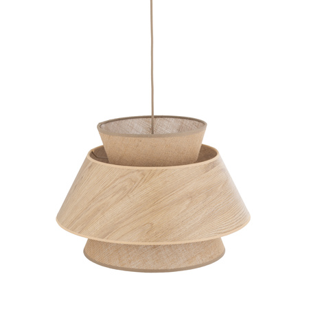 Lampa wisząca o średnicy 38cm KALUM WOOD 1XE27 Tk Lighting 11784