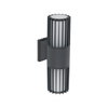 Kinkiet zewnętrzny na dom dwukierunkowy 2XE27 RIBO GRAY IP54 Tk Lighting 11507
