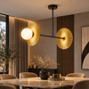 Lampa wisząca Bloom 2xG9 Czarno-złoty Milagro MLP0295