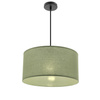 Lampa wisząca cylinder 40cm z tkaninowym abażurem w kolorze miętowym SHANTI 1xE27 Candellux Studio 31-38654
