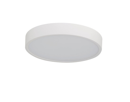Biały okrągły plafon 30cm z funkcją ściemniania PANDINO 30 CCT SWITCH 3-STEP DIMM IP44 WH AZZARDO AZ6583