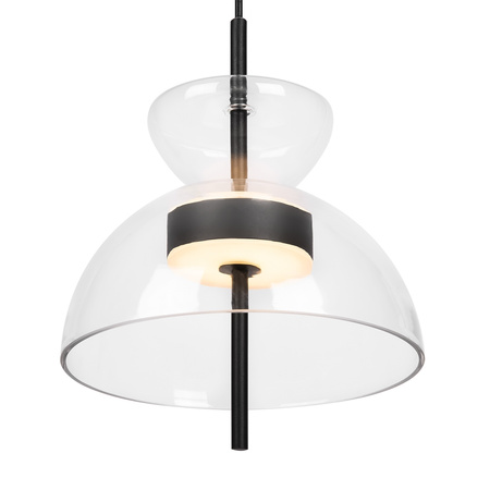 Lampa wisząca szklana przeźroczysty klosz 25cm LED 3000K Bangkok MOD185PL-L6B3K2 Maytoni