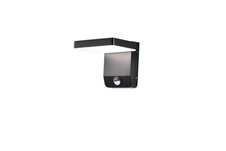 Czarny kinkiet elewacyjny z czujnkiem ruchu LED 3000K Maxlight W0471 Ladis