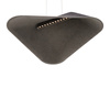 Czarna geometryczna lampa wisząca z filcu LED 3000K Carbon Maxlight P0567
