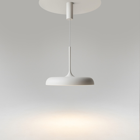 Biała płaska lampa wisząca o średnicy 40cm LED 3000K Gerhard MOD189PL-L18W3K1 Maytoni