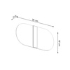 Kinkiet SALIA szklany biały Sollux Lighting SL.1004