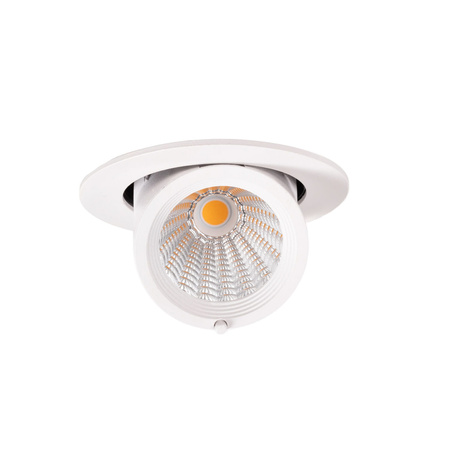 Okrągłe ruchome oczko sufitowe podtynkowe LED 3000K Maxlight H0132 Rubio