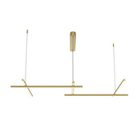 Złota lampa liniowa w stylu nowoczesnym do salonu Radiance MOD278PL-L50G3K Maytoni