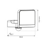 Naświetlacz LED Davos 30W 2000lm 4000K Czarny Premium PIR Eko-Light ML2111