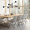 Lampa wisząca Snow 8 czarna 8xGU10 Light Prestige LP-731/8P BK