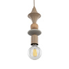 Lampa wisząca drewniana TOWER SABIA WOOD 1XE27 1x Tk Lighting 10959