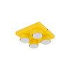Zółta lampa sufitowa na 4 żarówki BRIX YELLOW 4XGX53 Tk Lighting 11290