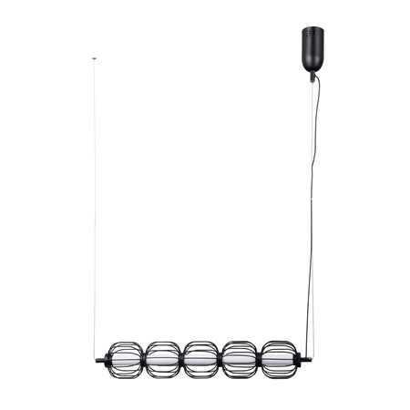 Lampa wisząca Pedro czarna LED 3000K Italux PND-34405-5-BK